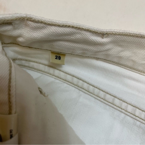 Citizens of Humanity Charlotte Crop High Rise Straight Leg White Jean - Size 29 - Picture 6 of 9